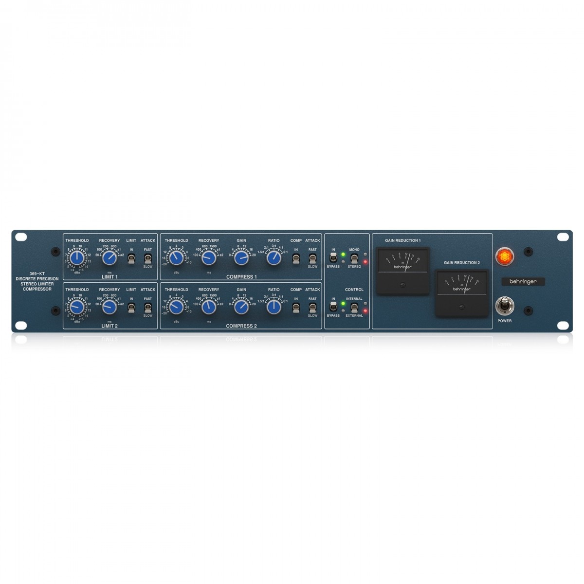 BEHRINGER 369-KT COMPRESSORE E LIMITATORE 2 CANALI TRASFORMATORI MIDAS