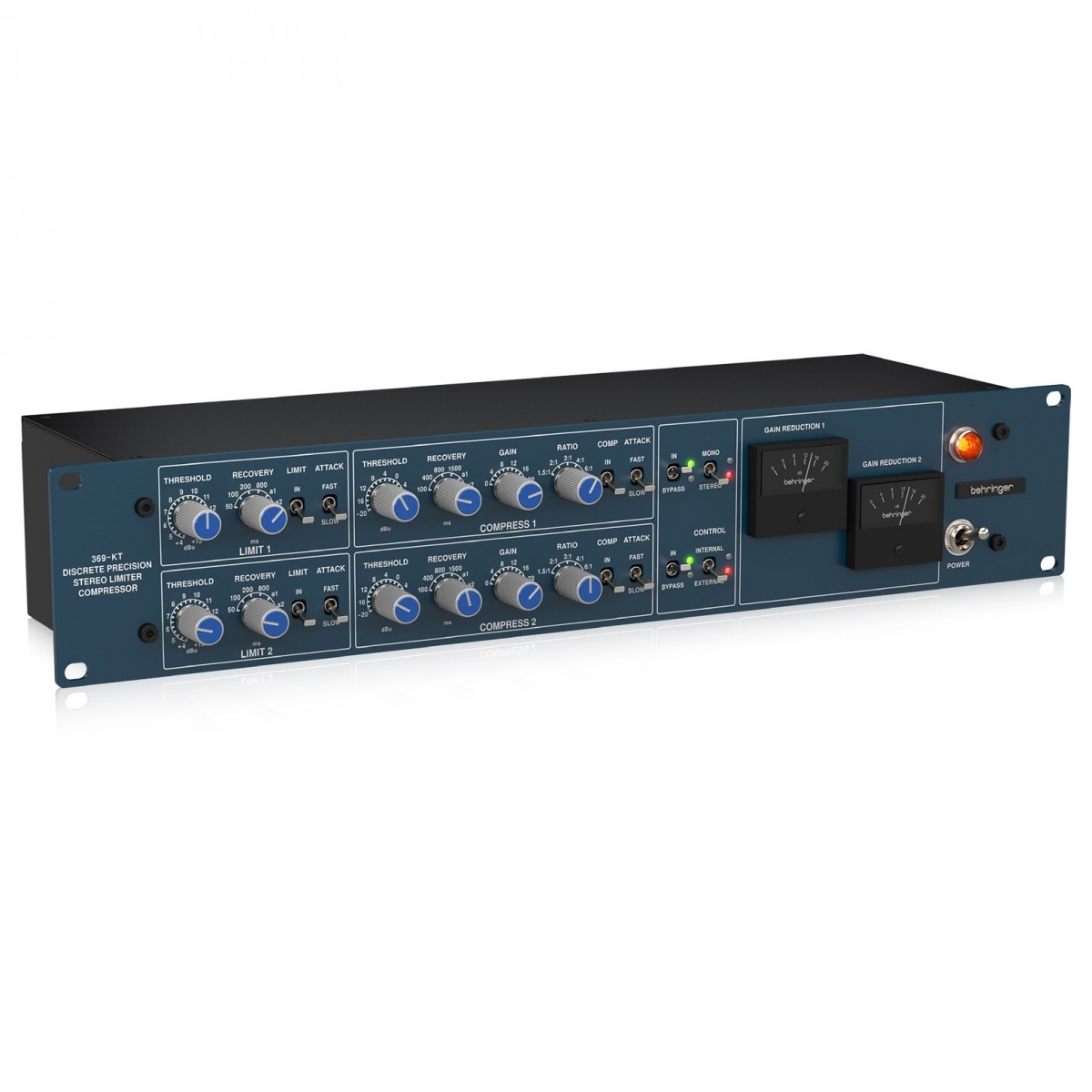 BEHRINGER 369-KT COMPRESSORE E LIMITATORE 2 CANALI TRASFORMATORI MIDAS