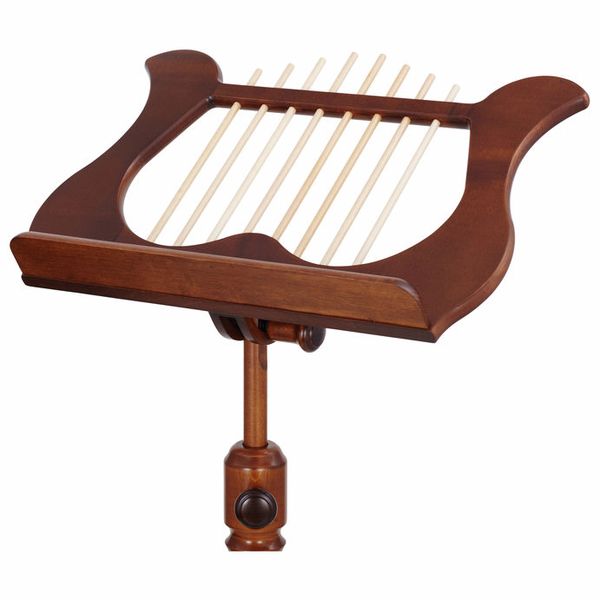 HORA LEGGIO LEGNO TAVOLA LIRA MADE IN EUROPE CORPO BARRA E CHIUSURE IN ACERO REGOLABILE ALTEZZA E INCLINAZIONE FINITURA NOCE