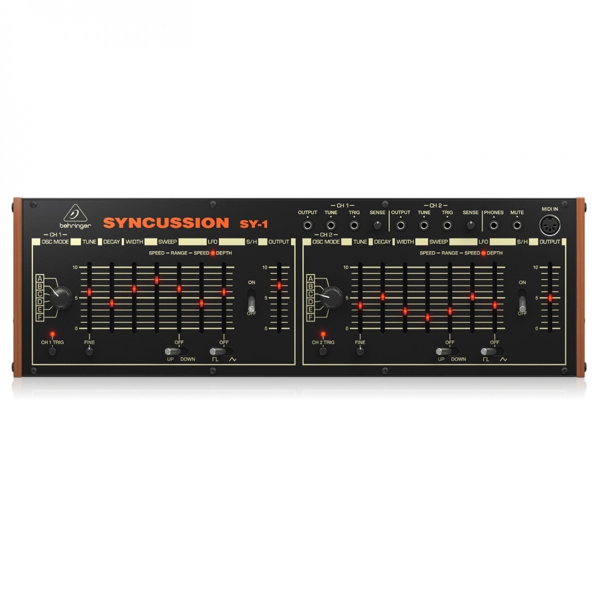 BEHRINGER SINCUSSION SY-1 SINTETIZZATORE ANALOGICO DI PERCUSSIONI 2 CANALI