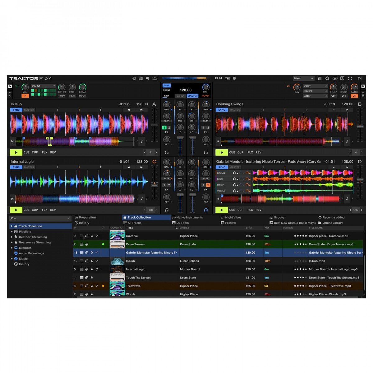 NATIVE INSTRUMENTS TRAKTOR PRO 4 SOFTWARE PER DJ 4 DECK