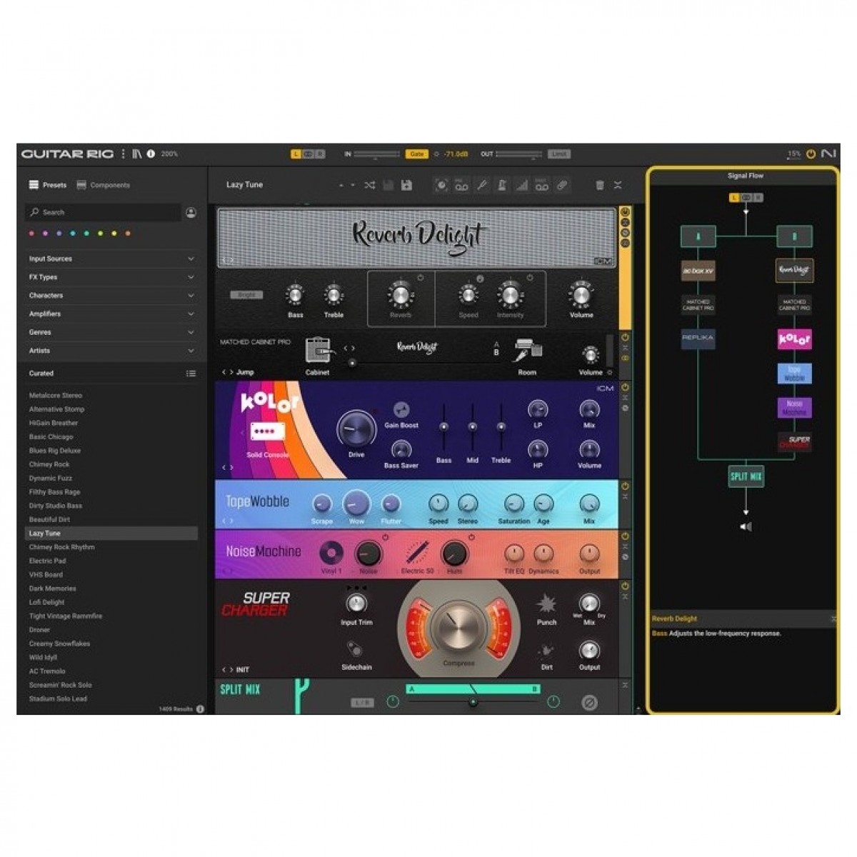 NATIVE INSTRUMENTS GUITAR RIG 7 PRO SOFTWARE MODELLAZIONE AMPLIFICATORI EFFETTI CHITARRA-BASSO