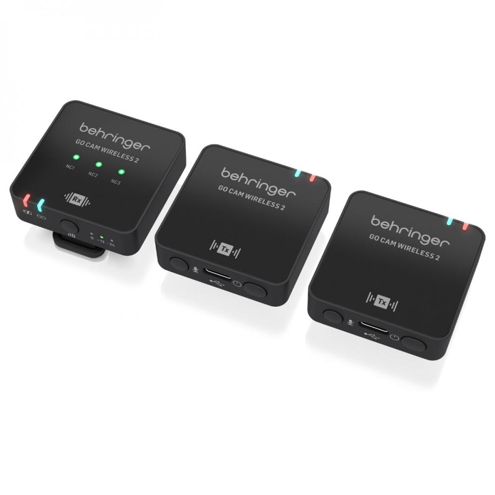 BEHRINGER GO CAM WIRELESS 2 SISTEMA DIGITALE DOPPIO MICROFONO A CLIP