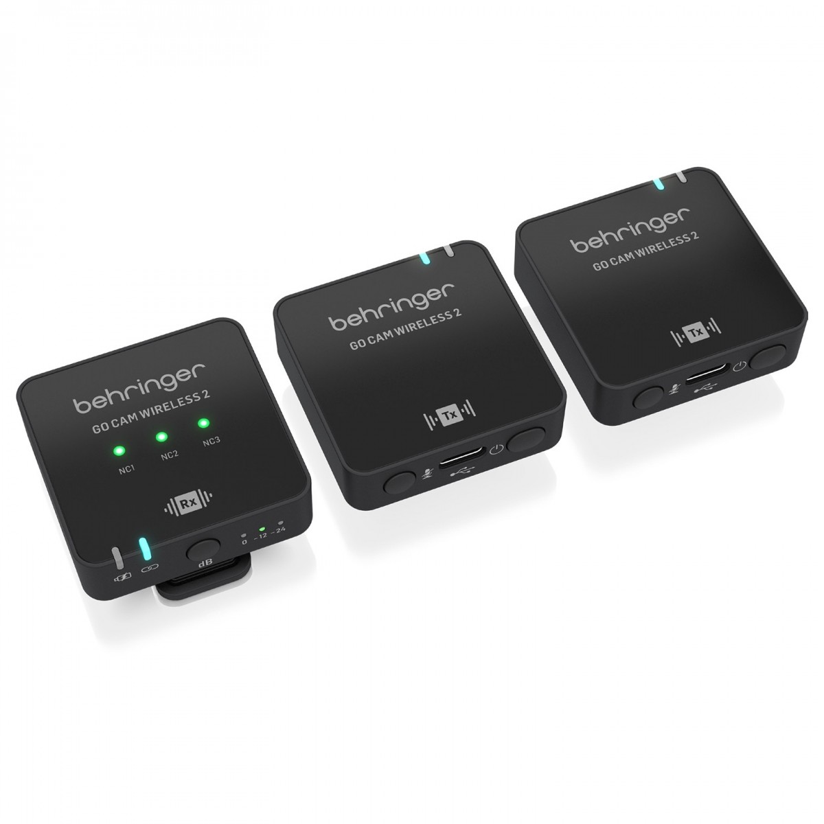 BEHRINGER GO CAM WIRELESS 2 SISTEMA DIGITALE DOPPIO MICROFONO A CLIP