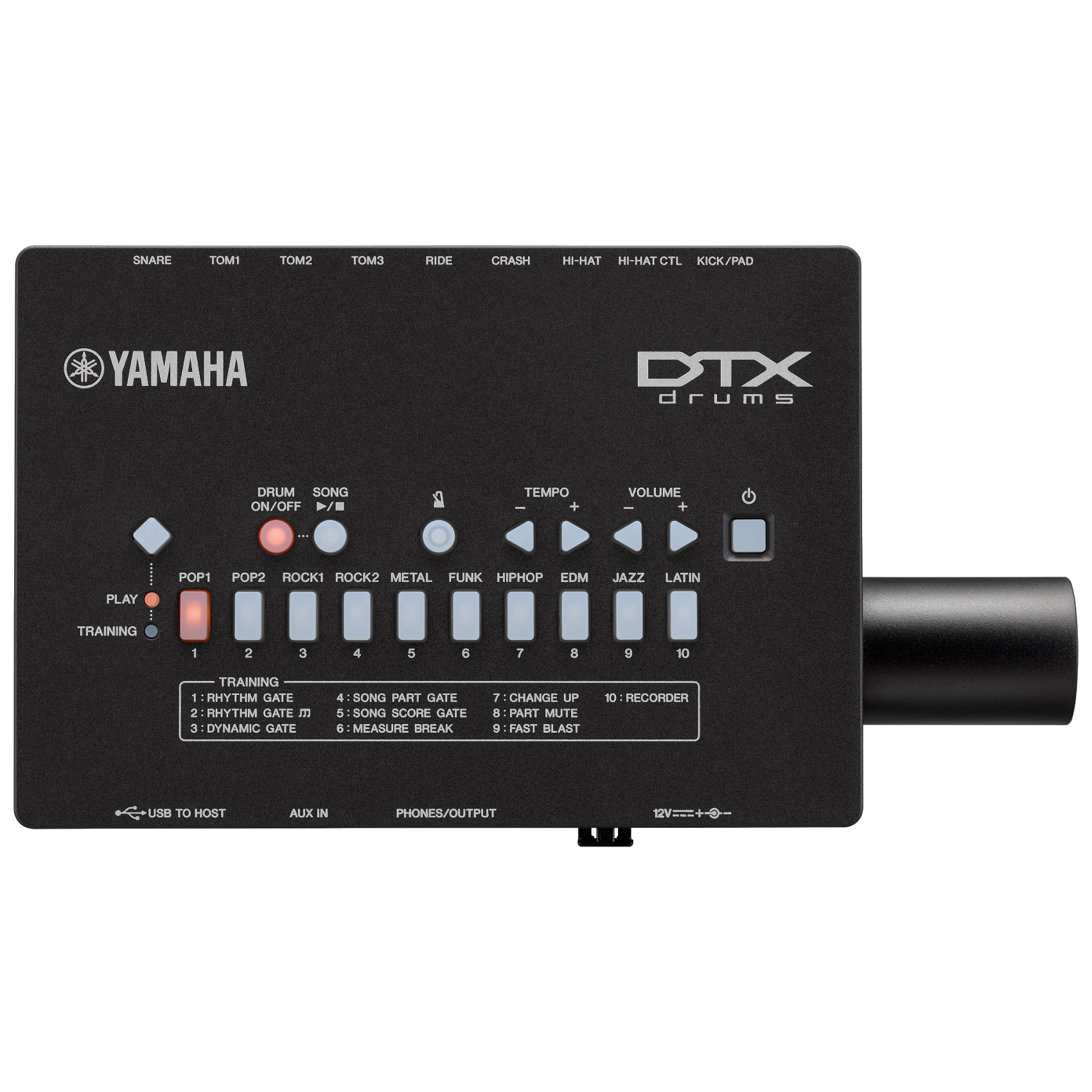 YAMAHA DTX482K BATTERIA ELETTRONICA 5 PAD CON 3 PIATTI E CHARLESTON + PEDALI