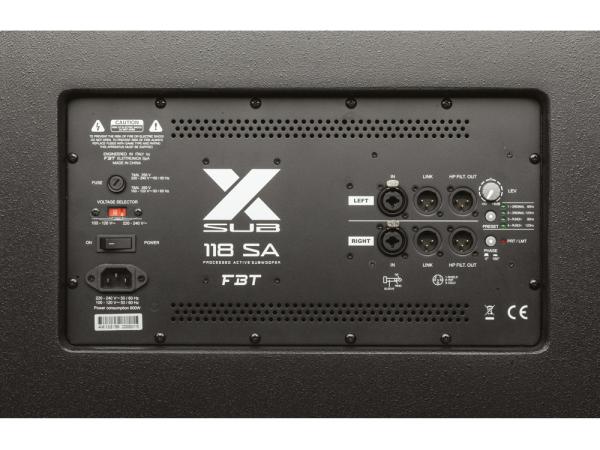 FBT ELETTRONICA FBT X-SUB 118SA SUBWOOFER ATTIVO 18" 1200 WATT