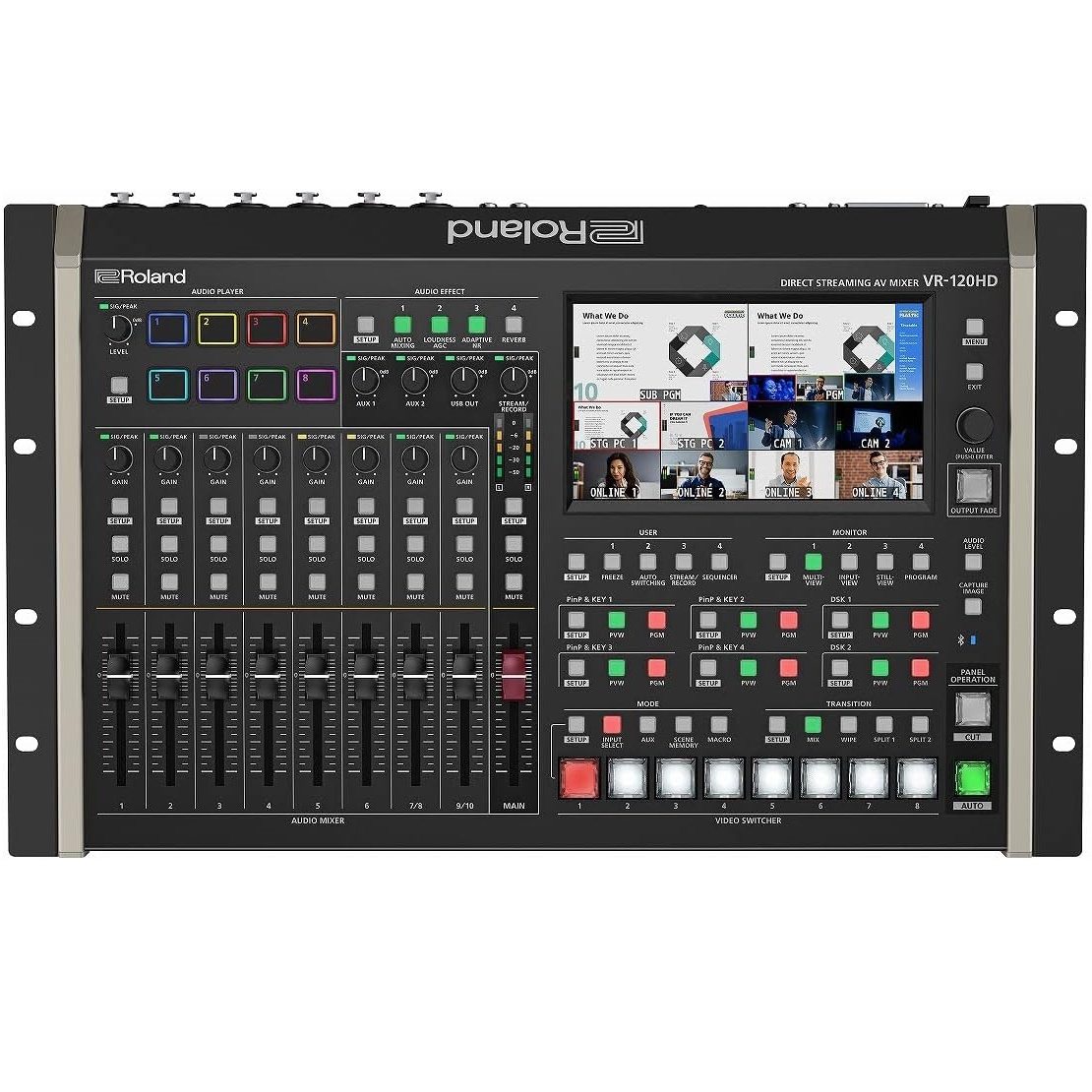 ROLAND VR-120HD MIXER AUDIO VIDEO SWITCHER STREAMING DIRETTO 12 CANALI