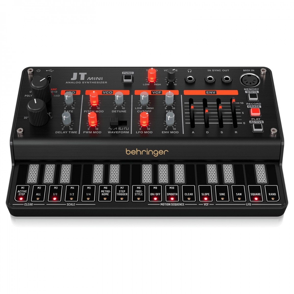 BEHRINGER MINI JT SINTETIZZATORE ANALOGICO POLIFONICO ARPEGGIATORE SEQUENCER