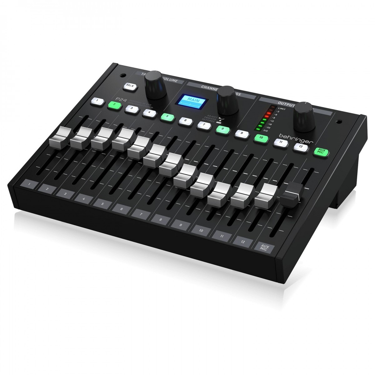 BEHRINGER P24 MONITOR PERSONAL MIXER 13 CANALI FADER 60MM