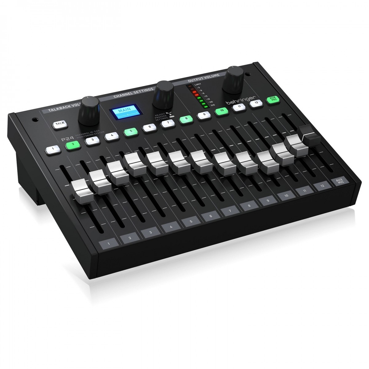 BEHRINGER P24 MONITOR PERSONAL MIXER 13 CANALI FADER 60MM