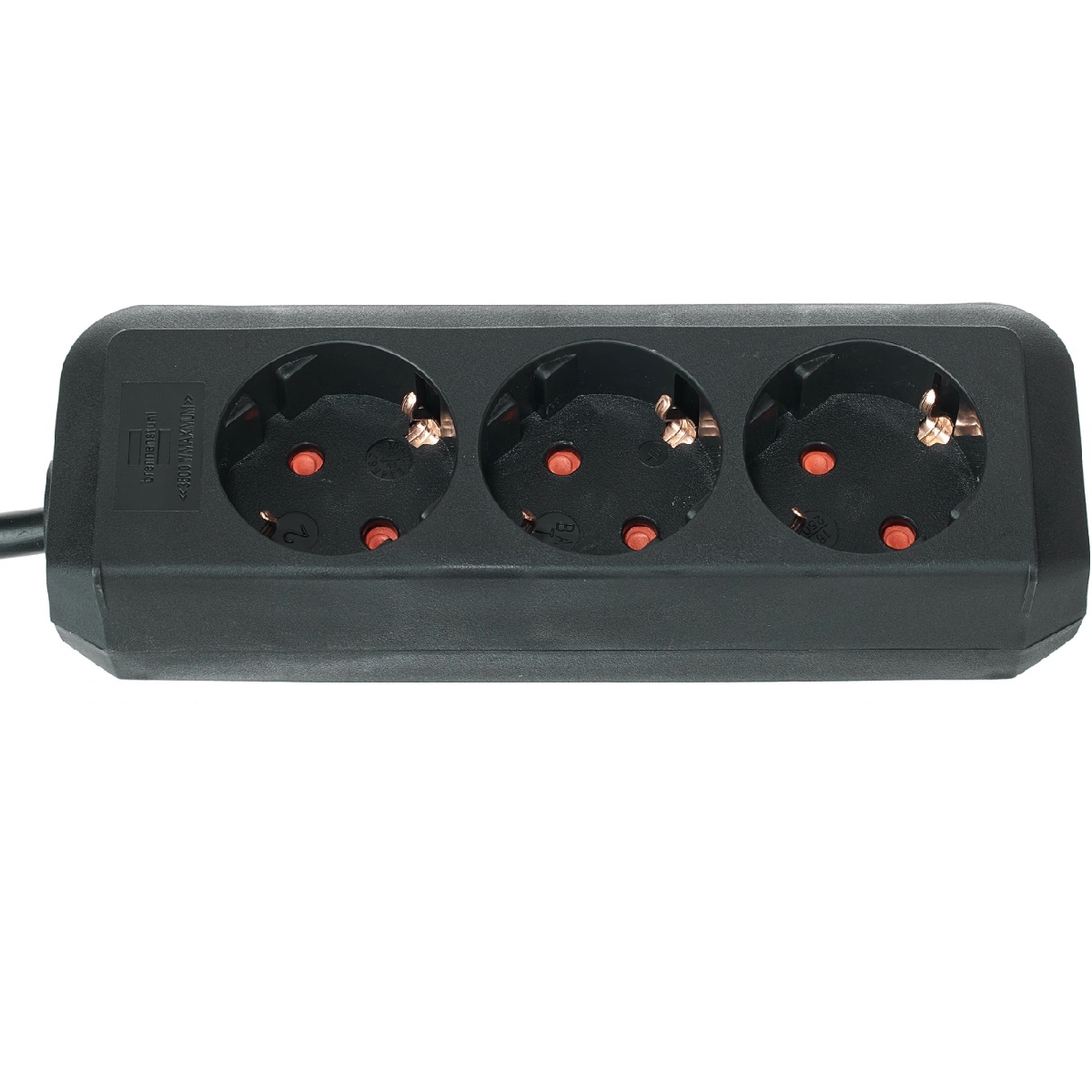 BRENNENSTUHL ECO-L 3 WAY SPLIT BK CIABATTA MULTIPRESA 3 PRESE SCHUKO CAVO 1,5M H05VV-F 3G1,5