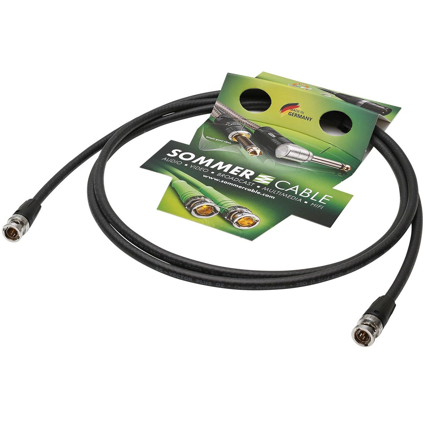 SOMMER CABLE SC-VECTOR PLUS CAVO PATCH VIDEO BNC HD-SDI 1 2L-4 8DZ CONNETTORI NEUTRIK 3 METRI