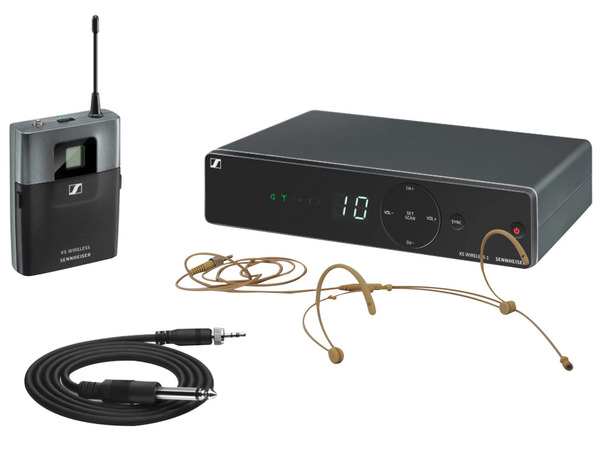 SENNHEISER XSW 1-CI1-B SPECIAL HEADST SISTEMA WIRELESS PER CHITARRA E STRUMENTI ELETTRICI UHF 614 - 638 MHz + ARCHETTO COLOR CAR