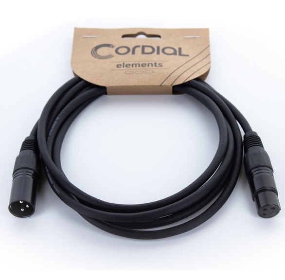 CORDIAL ELEMENTS EM 5 FM CAVO MICROFONICO XLR MASCHIO - XLR FEMMINA 5 METRI