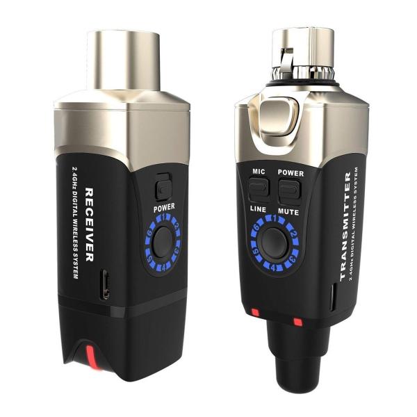 XVIVE U3D DOPPIO SISTEMA WIRELESS PER MICROFONO COMPOSTO DA TRASMETTITORE E RICEVITORE COMPATTI E PORTATILI