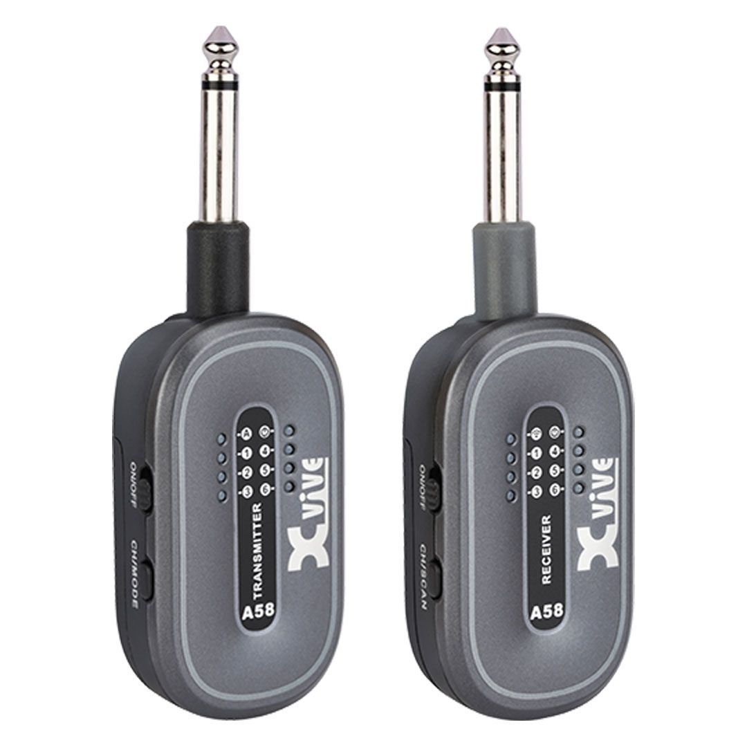 XVIVE A58 SISTEMA WIRELESS DIGITALE RICARICABILE USB PER CHITRRA E BASSO