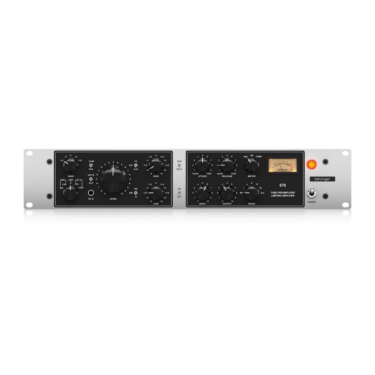 BEHRINGER 676 PREAMPLIFICATORE VALVOLARE COMPRESSORE FET TRASFORMATORI MIDAS