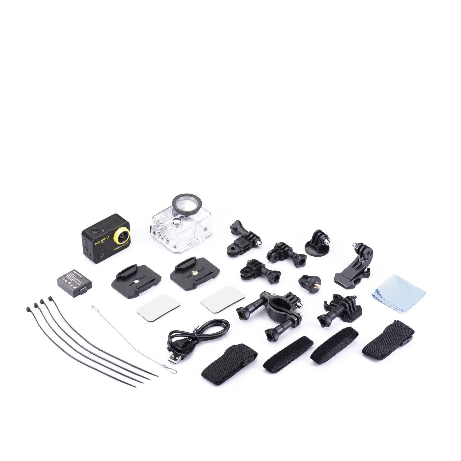 MIDLAND H5 PRO ACTION CAMERA 4K WATERPROOF 30MT BATTERIA LI-ION 1050MAH ACCESSORI