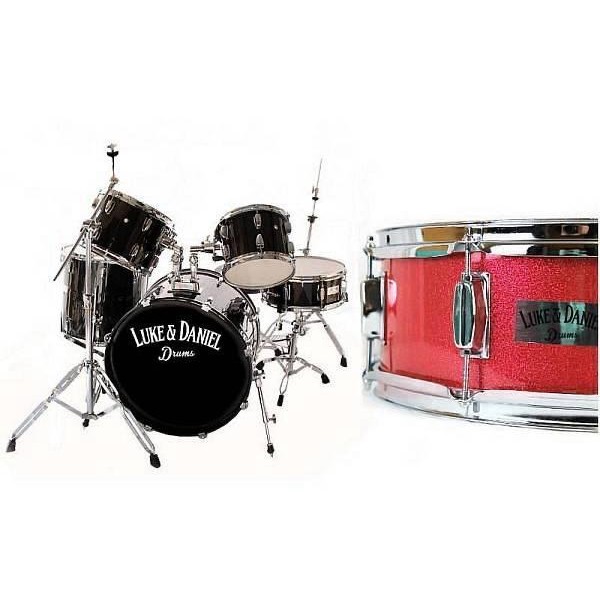 Luke & Daniel P1211ASPARD - sparkling red - batteria acustica completa con meccaniche