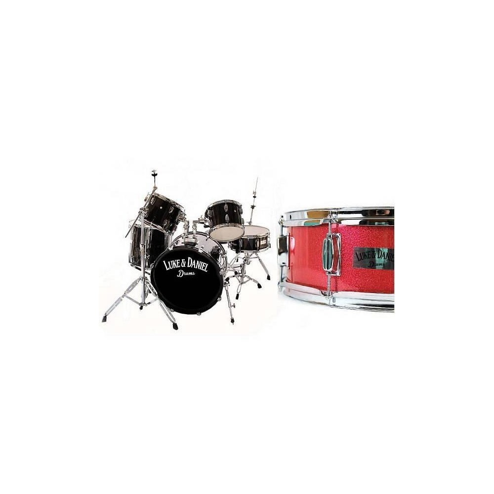 Luke & Daniel P1211ASPARD - sparkling red - batteria acustica completa con meccaniche