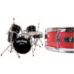 Luke & Daniel P1211ASPARD - sparkling red - batteria acustica completa con meccaniche
