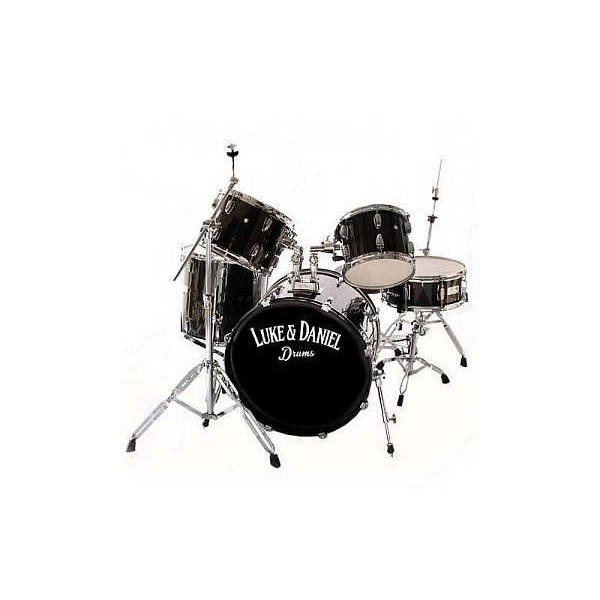 Luke & Daniel P1211ASPABK - sparkling black - batteria acustica completa con meccaniche