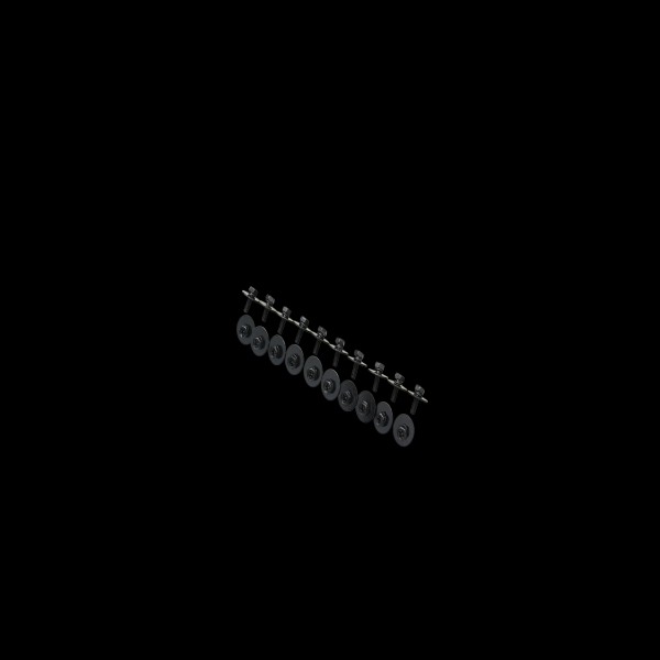 Tama MS412B20P TAM MOUNT SCREW M4X1MM2 BK 20PCS
