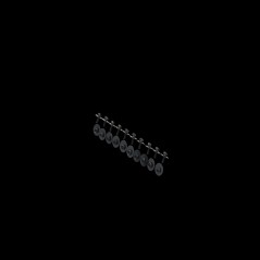 Tama MS412B20P TAM MOUNT SCREW M4X1MM2 BK 20PCS