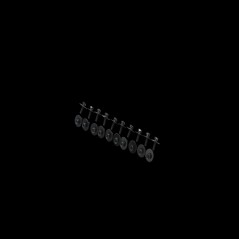 Tama MS414B20P TAM MOUNT SCREW M4X14MM BK 20PCS