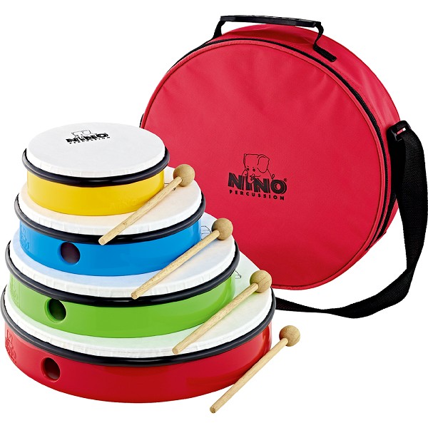 Meinl NINOSET6 MN NINO ABS HAND DRUM 4PCS W/BAG