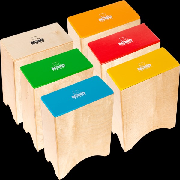 Meinl NINOSET931 MN NINO 6PC CLASSROOM BONGO CAJON GRP SET