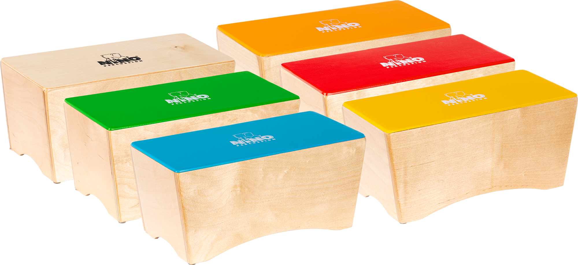 Meinl NINOSET931 MN NINO 6PC CLASSROOM BONGO CAJON GRP SET