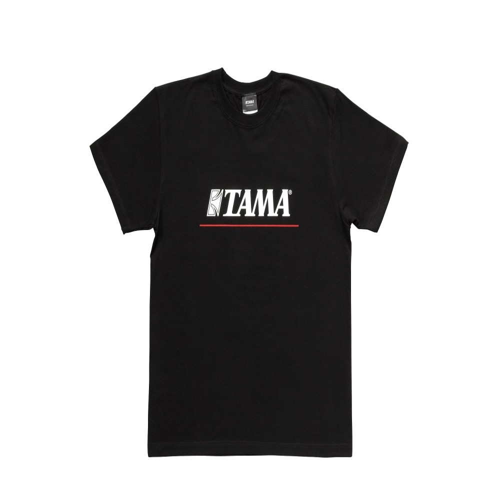 Tama TAMT004L TAM T-SHIRTS LOGO W/REDLINE BK L