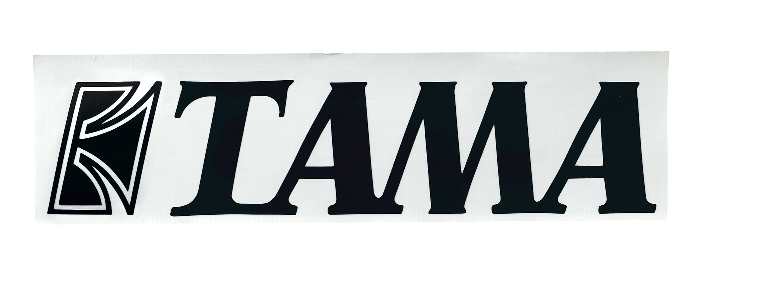 Tama TLS100BK TAM LOGO STICKER BLACK