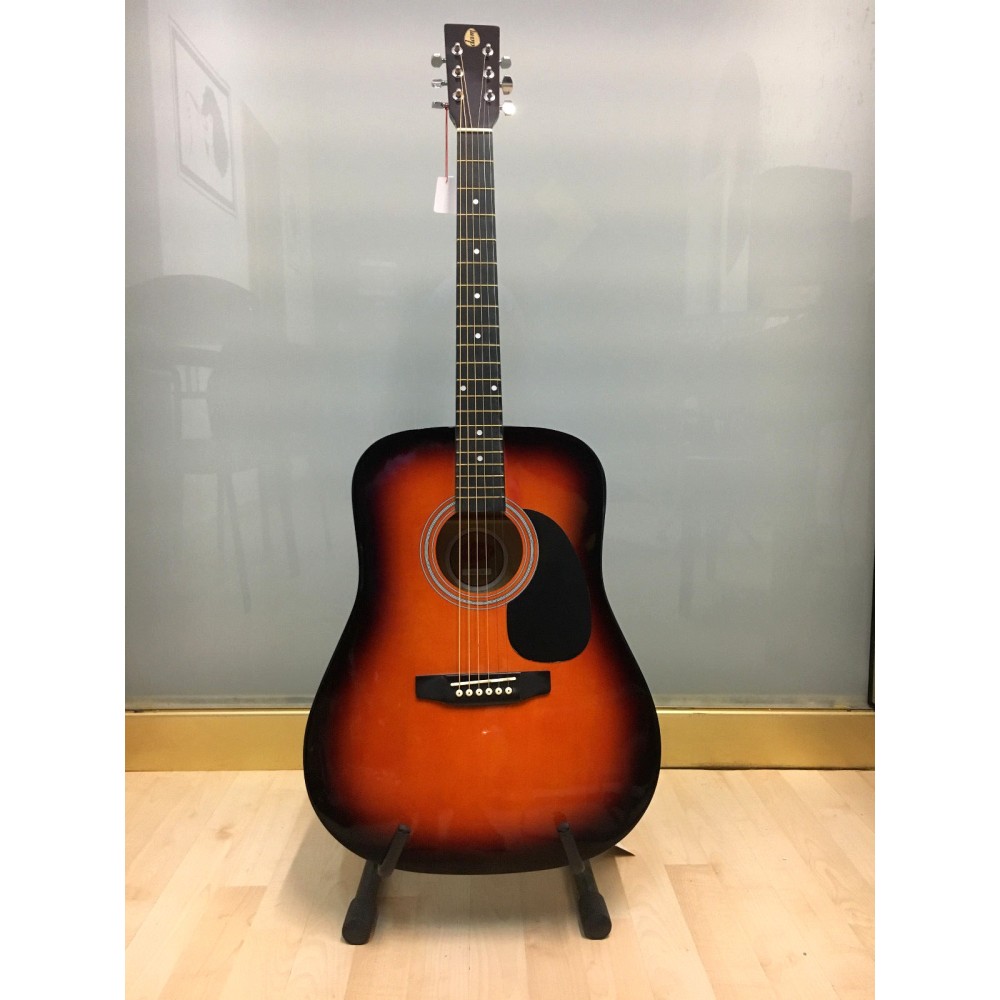 DAM MG420CEQSB CHITARRA ACUSTICA SUNBURST AMPLIFICATA