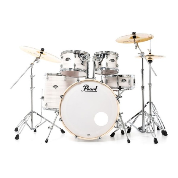 PEARL EXX725SBR/C777 Export Fusion 22" Slipstream White - BATTERIA ACUSTICA 5 PEZZI CON HARDWARE E PIATTI SABIAN