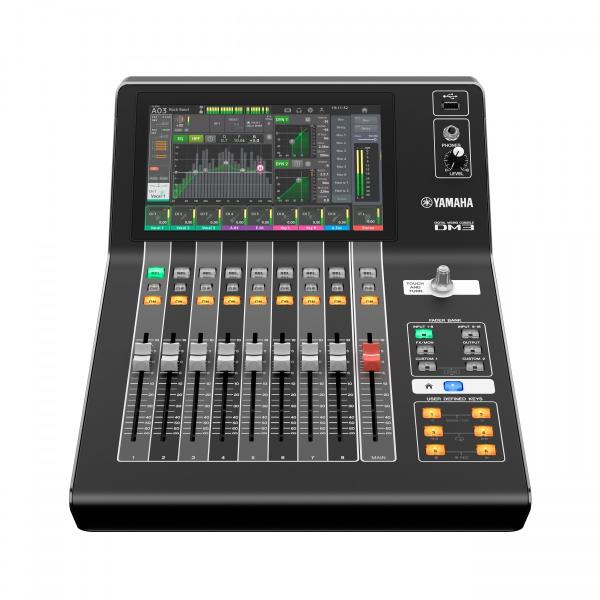 YAMAHA DM3 DANTE MIXER DIGITALE 16 CANALI CON 9 FADER MOTORIZZATI CON CONNESSIONE DANTE