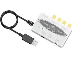 BEHRINGER UCA202 U-CONTROL INTERFACCIA AUDIO USB SILVER 48KHZ PC MAC + USCITA OTTICA S-PDIF + SOFTWARE EX-DEMO