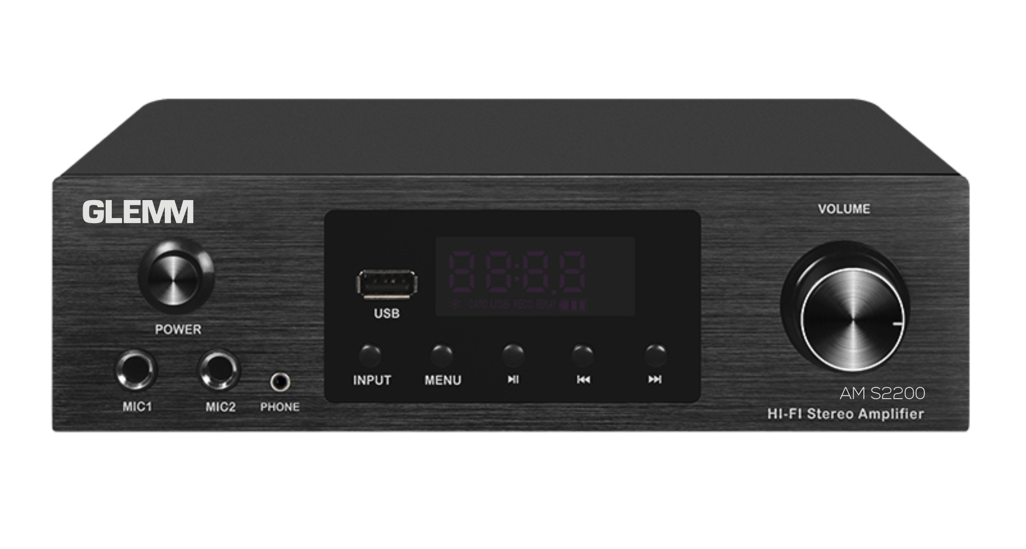 GLEMM Mini amplificatore stereo 2 x 200W