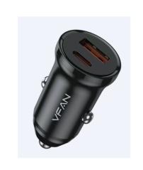 VIPFAN Caricatore da auto USB TYPE C 20W