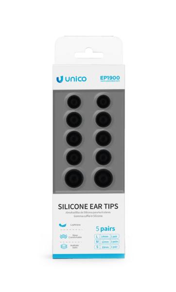 UNICO Set di 5 paia auricolari in silicone