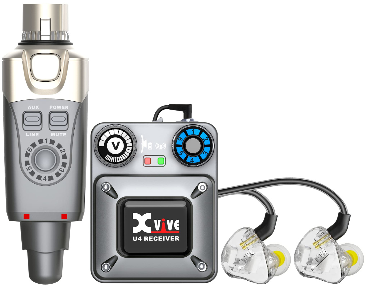 XVIVE U4T9 SISTEMA IN-EAR MONITOR WIRELESS 2 4Ghz KIT WIRELESS + AURICOLARI IN EAR