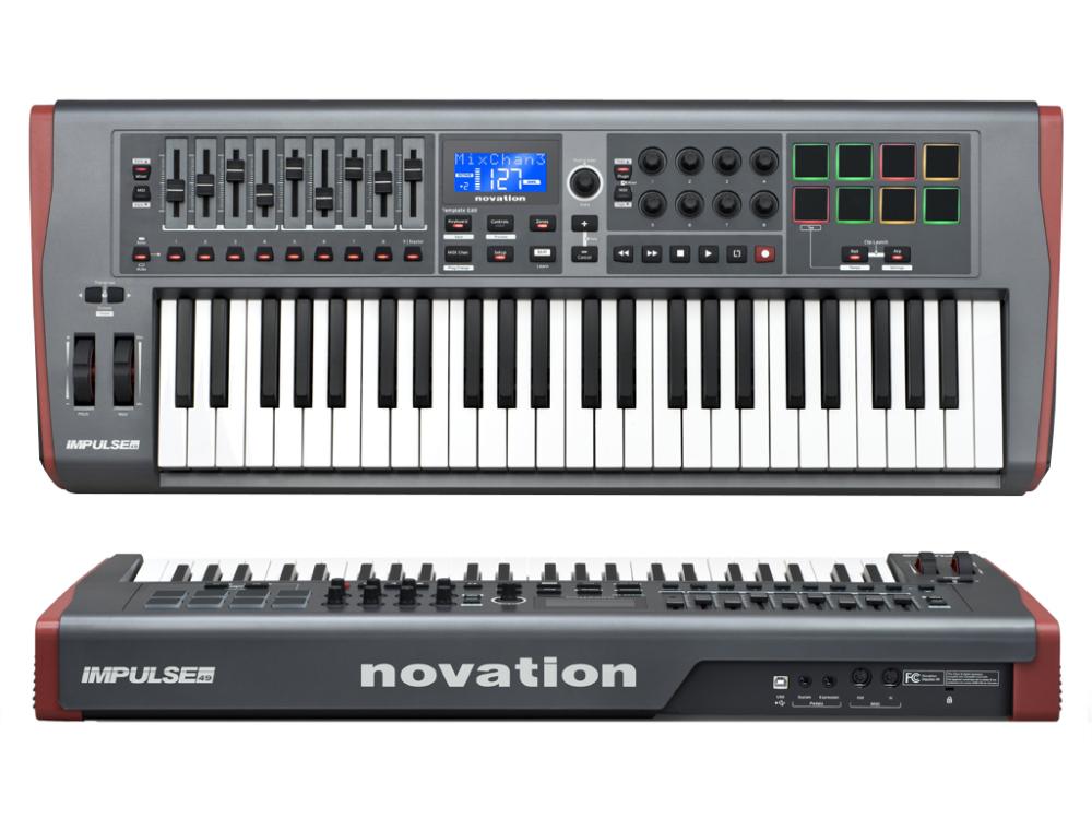 NOVATION IMPULSE 49 TASTIERA CONTROLLER MIDI USB 49 TASTI SEMIPESATI EX-DEMO