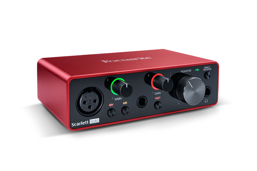 FOCUSRITE SCARLETT SOLO INTERFACCIA AUDIO USB 2 IN 2 OUT SCHEDA AUDIO TERZA GENERAZIONE ( 3RD GEN ) GENERATION MKIII
