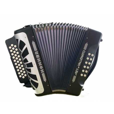 HOHNER EL REY DEL VALLENATO GCF NERO SILVER GRILL