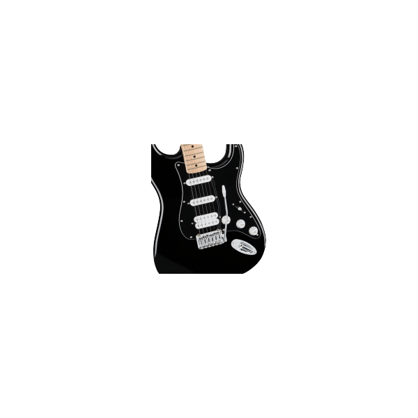 Squier FSR Affinity Series Stratocaster HSS, Maple Fingerboard, Black Pickguard, Black