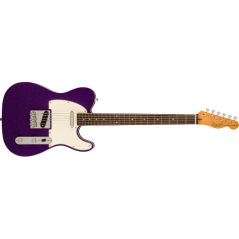Squier Classic Vibe Baritone Custom Telecaster, Laurel Fingerboard, Parchment Pickguard, Purple Sparkle