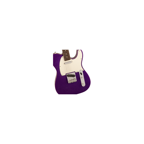 Squier Classic Vibe Baritone Custom Telecaster, Laurel Fingerboard, Parchment Pickguard, Purple Sparkle