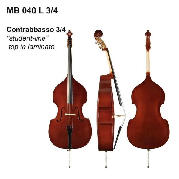 DAM MB040L34 Contrabbasso 3/4 da studio + BORSA