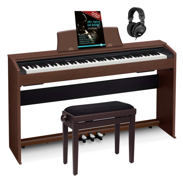 Casio PX-770 BN Privia – Pianoforte Digitale 88 Tasti Pesati in Finitura Legno Brown